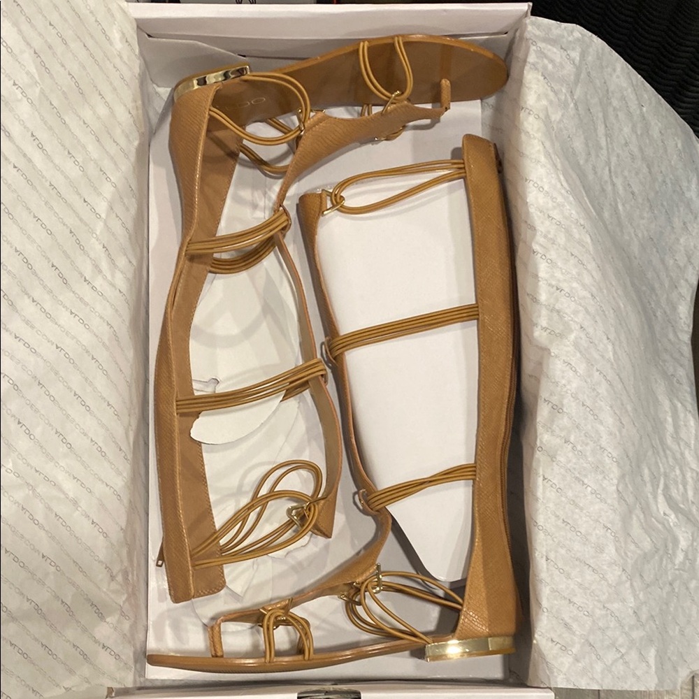 Aldo Tan Strappy Gladiator Sandals